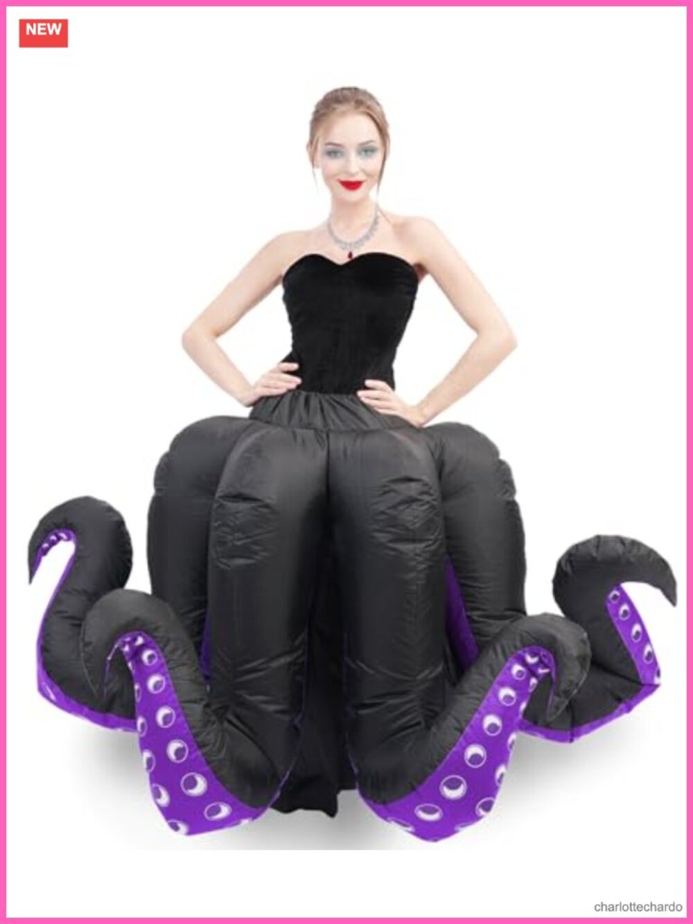 Inflatable Octopus Costume Adult Blow Up Suit Halloween Cosplay Party